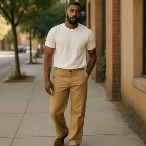 LEVI'S Strong Skateboarding Brown Carpenter Jeans 34/32 (29.5) Button Fly Big‎ E